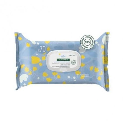 Klorane Bebe Lingettes nettoyantes douces