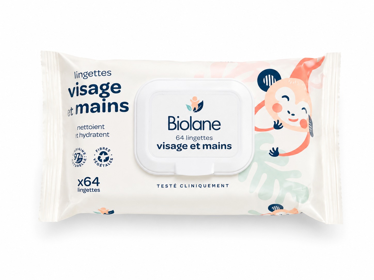 Biolane Lingettes visage et mains