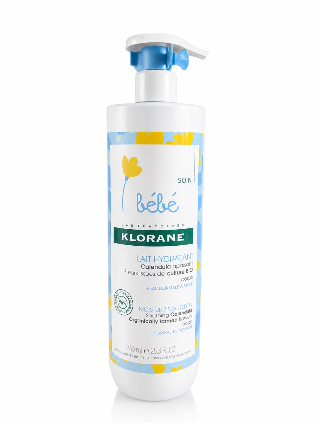 Klorane Bebe Lait hydratant 750 ml